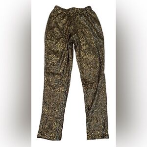 Nasty Gal Gold Sequin Pants 4 festival party